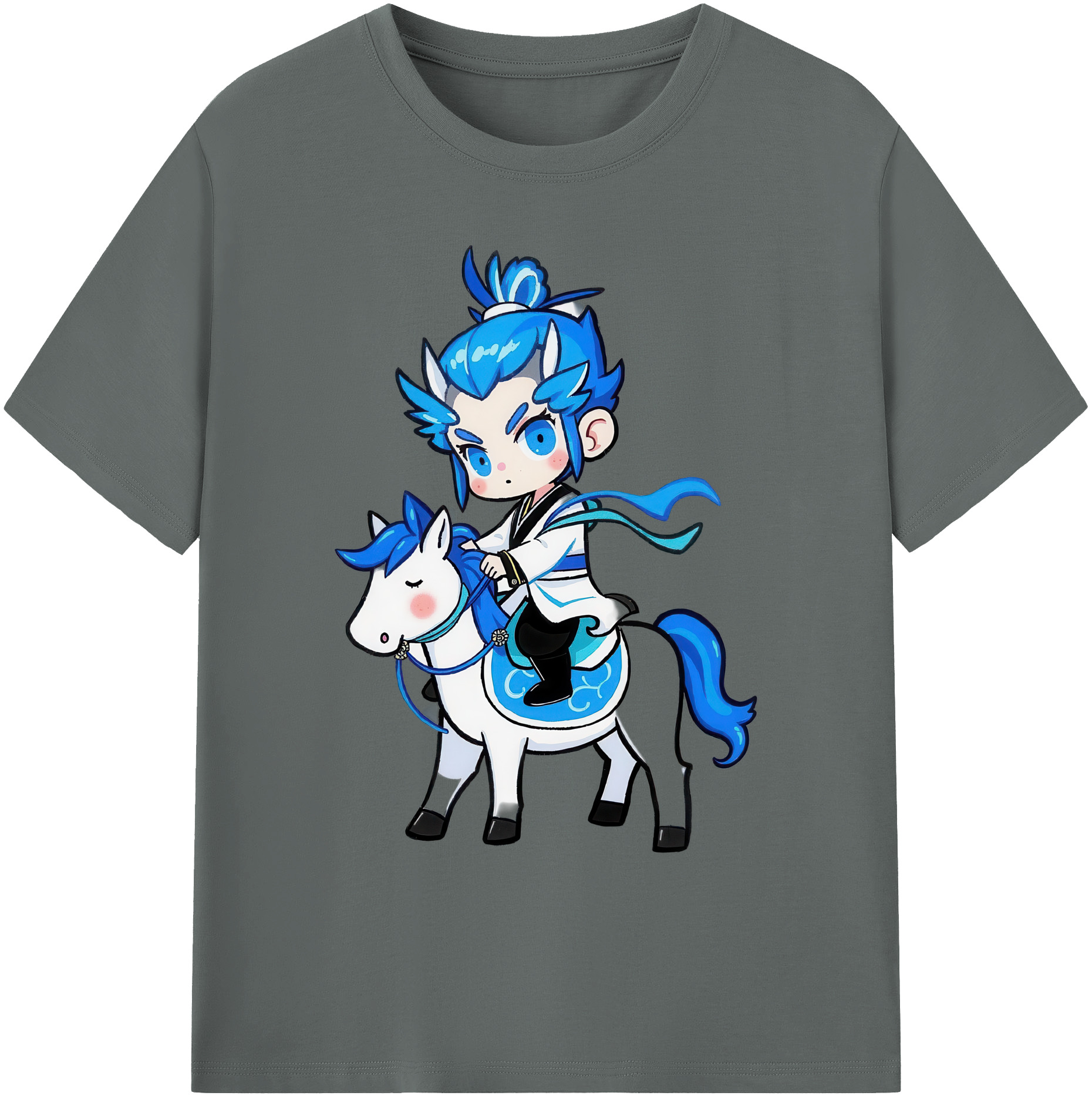 （画像用） Ne Zha 2 ナタ 魔童の大暴れ 綿100％ メンズ半袖Tシャツ｜肌触りやわらか＆通気性